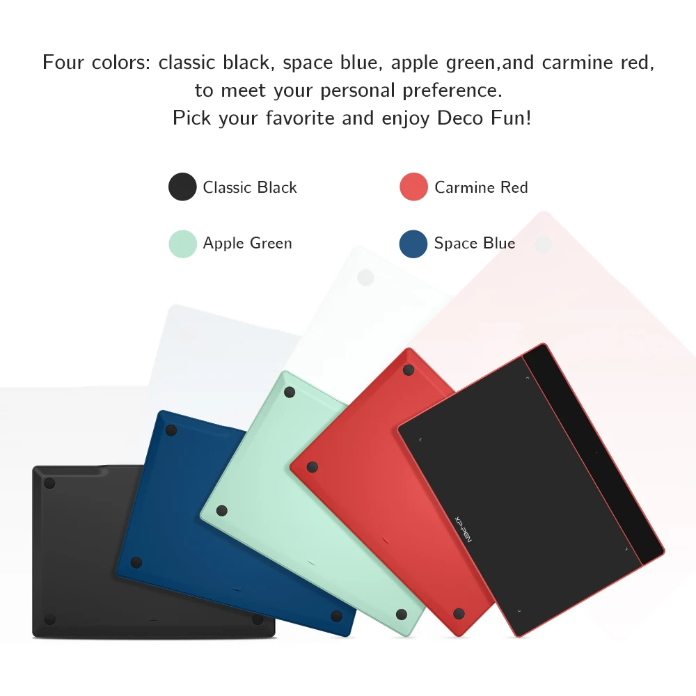 XPPen Deco Fun XS tableta de dibujo Digital tableta gráfica de 4 pulgadas para firma artística educación en línea para Windows Mac Android Linux