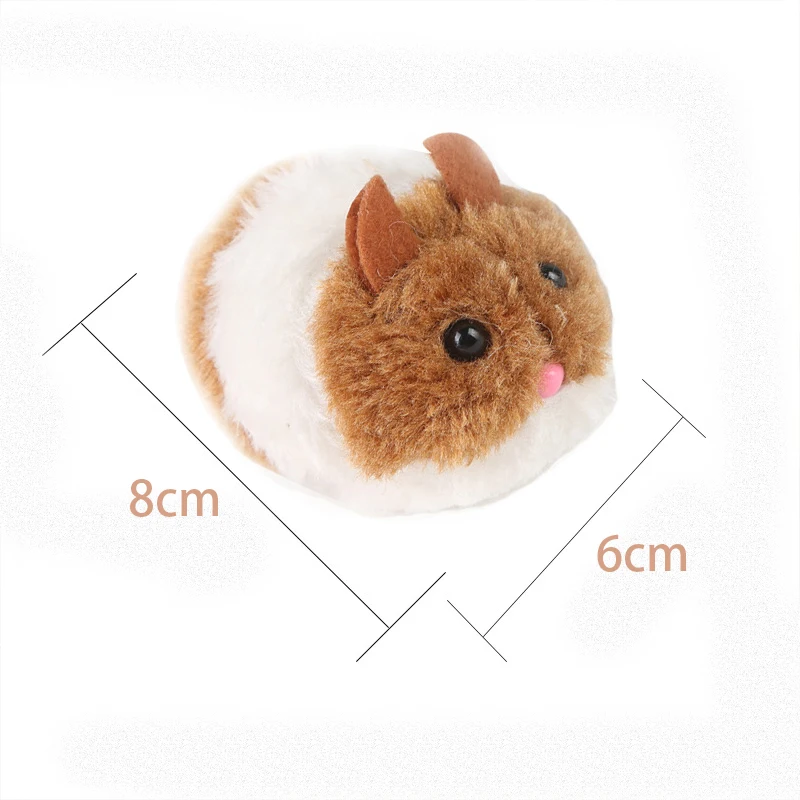 Juguetes para gatos con ratón bonito, suministros para gatos, juguete de peluche con movimiento para sacudir, ratón para mascotas, gatito, ratón pequeño de peluche divertido, juguetes interactivos para gatos