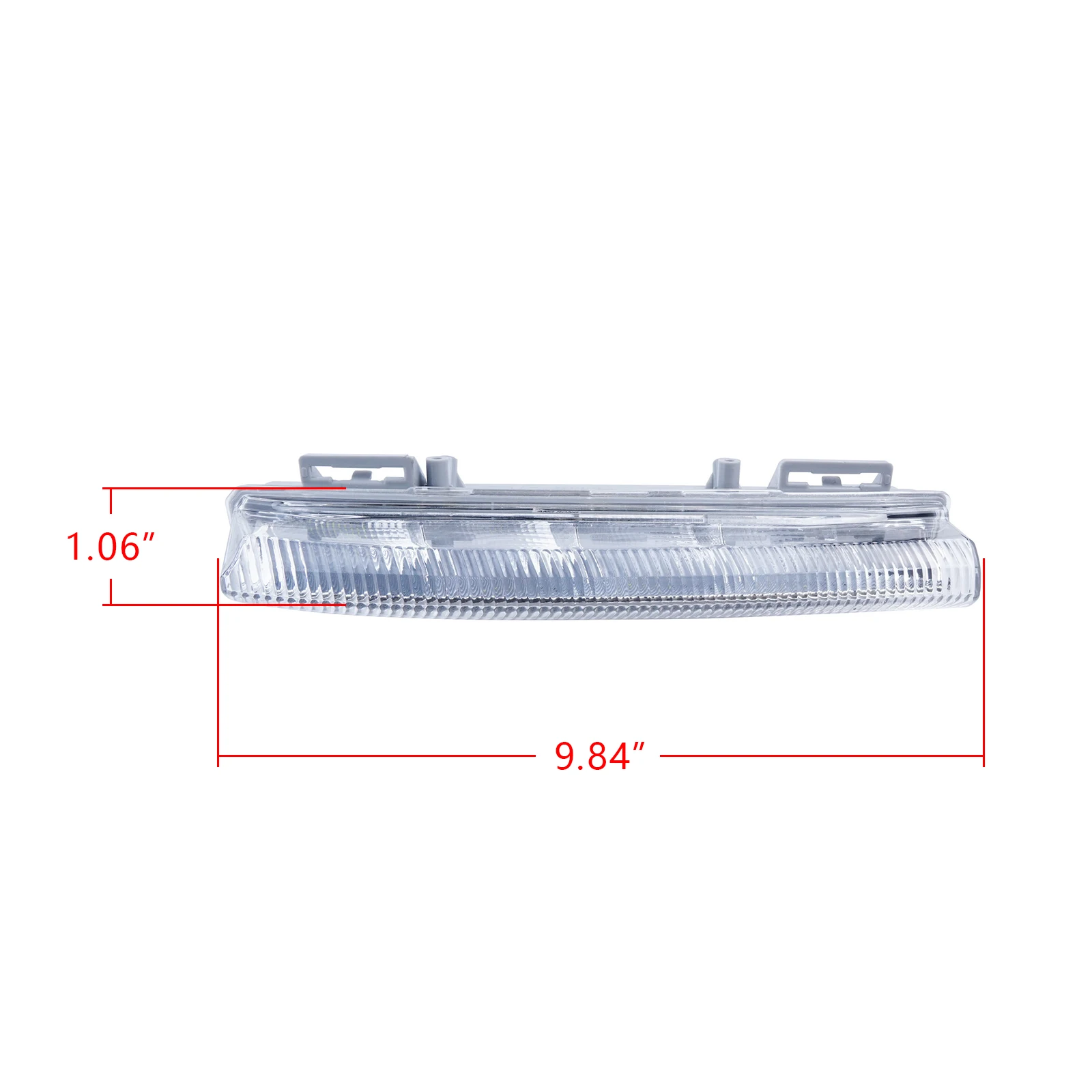 Ajuste para Mercedes Benz C E SLK clase W204 W212 R172 LED derecho luz de circulación diurna antiniebla delantera lámpara DRL blanco
