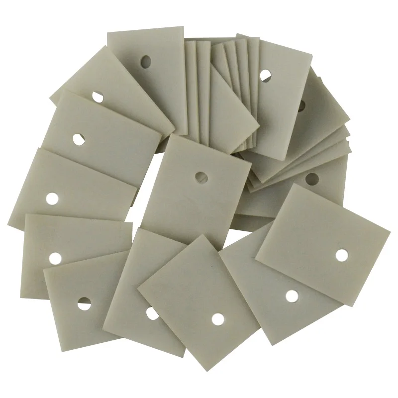 Tabletas AIN de nitruro de aluminio, lámina cerámica de aislamiento térmico, hoja de cerámica TO-220/247/264/3P, 30 unids/lote, Envío Gratis