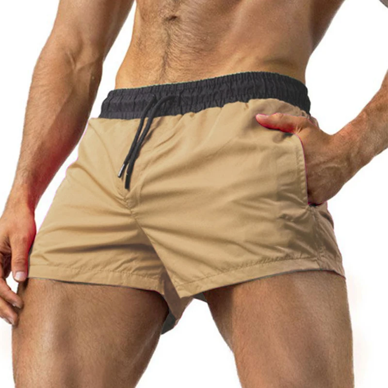 Nuevos pantalones cortos para correr, traje de baño para hombre, bañador para hombre 2021, bañador corto de secado rápido, calzoncillos de baño sexys para hombre, pantalones cortos de playa