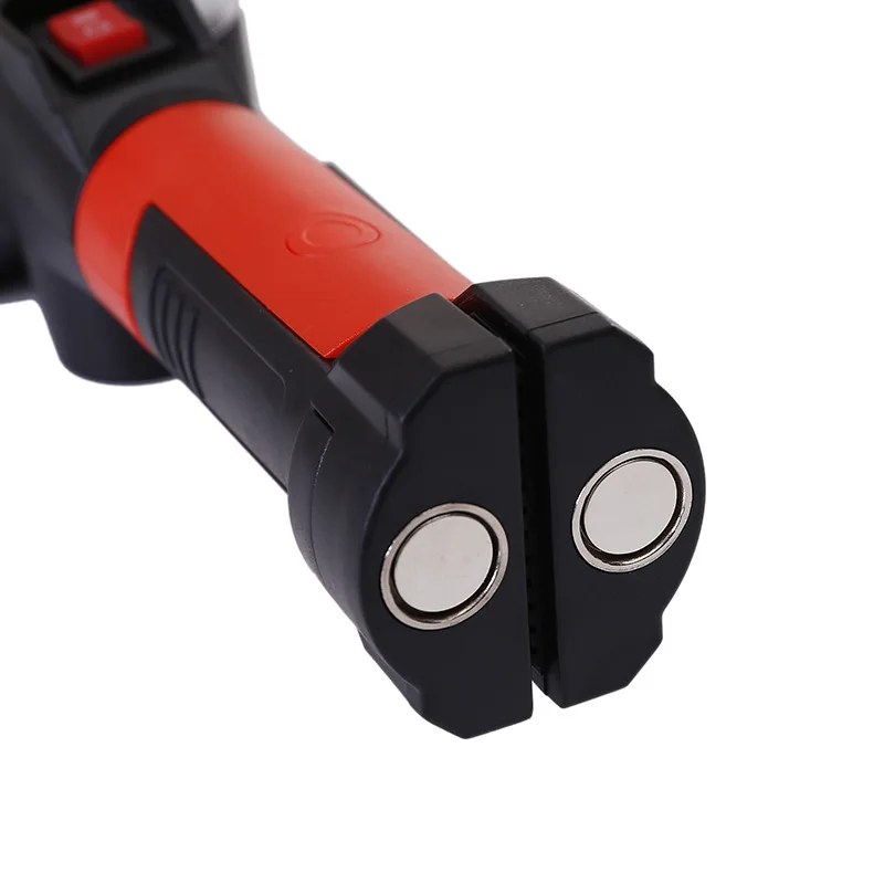 Luz de trabajo COB recargable por USB, linterna LED portátil 18650, gancho magnético impermeable ajustable, linterna de Camping con Clip, 1/2/4 Uds.