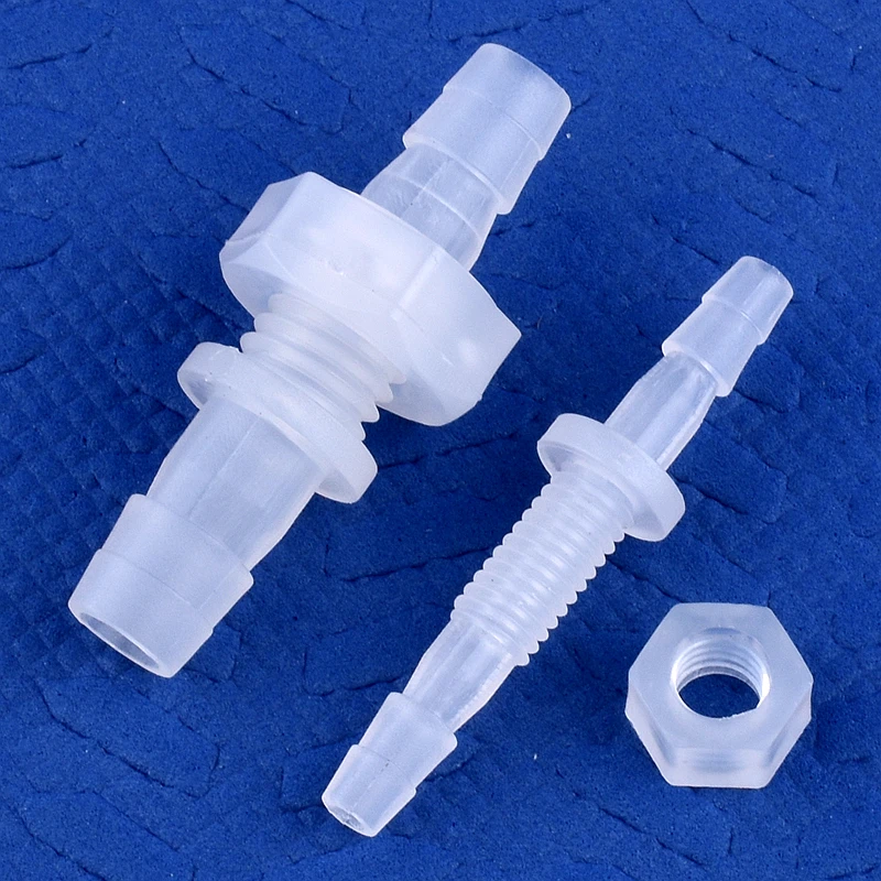 Conectores hexagonales de rosca M6~M10 de 5~200 piezas a conectores directos de PP tipo pagoda de 3~8 mm, adaptador para bomba de aire de acuario, juntas de manguera para sistema de irrigación