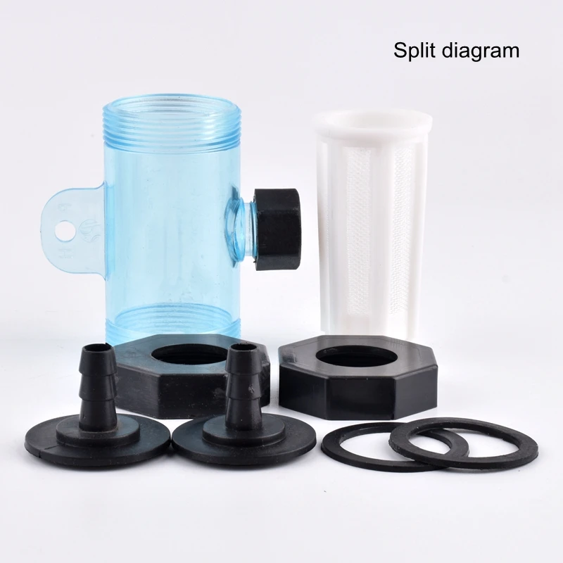 Filtro de manguera de agua de 8mm ~ 25mm, accesorios de riego para jardín, pulverizador para acuario, tanque de peces, filtro de tubería de agua suave, taza, filtro de freno de coche, 1 ud.