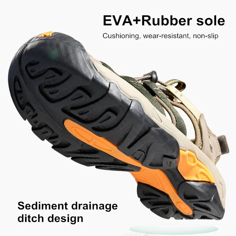 HUMTTO-Sandalias de playa transpirables para hombre, zapatos acuáticos para exteriores, senderismo, Camping, pesca y escalada, verano 2021