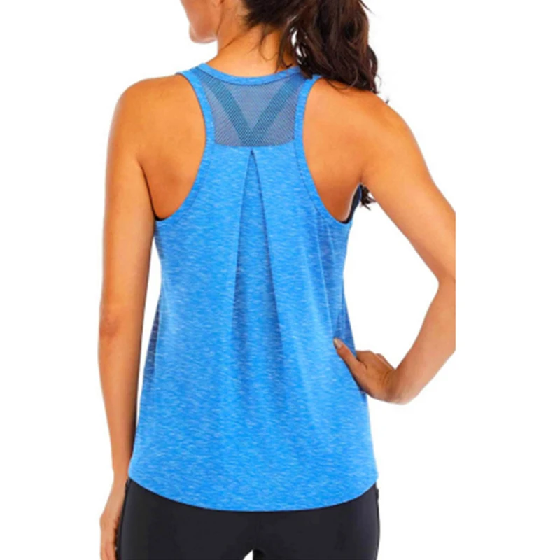Camiseta de Yoga para mujer, nuevo estilo, camisetas holgadas para Fitness, chaleco para mujer, Camiseta deportiva sin mangas, blusa de entrenamiento para correr y gimnasio de secado rápido