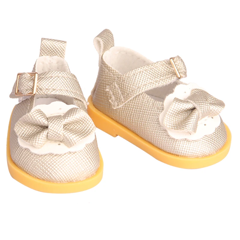 Zapatos de muñeca de algodón de 5 cm aptos para muñecas de 20 cm y 14 pulgadas, Mini zapatos de muñeca con cordones de cuero Pu en 10 colores para muñecas rusas DIY hechas a mano BDJ