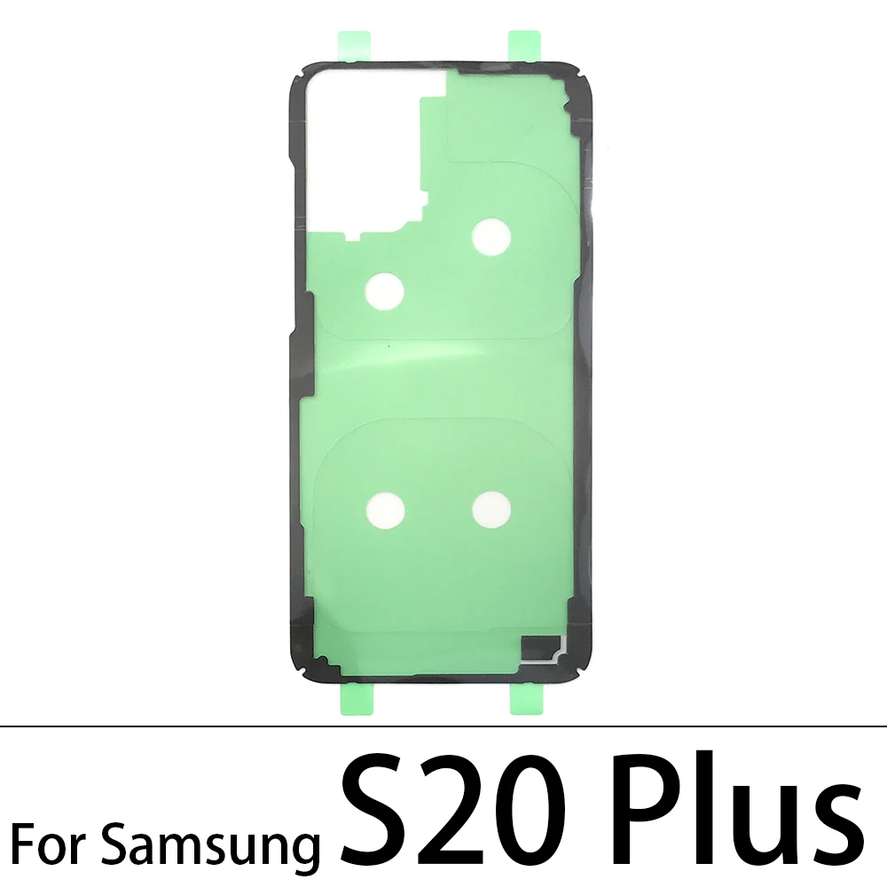 Cubierta trasera para batería, pegatina para puerta, cinta adhesiva impermeable para Samsung S10 S10E S20 S21 S22 S23 Plus Ultra Fe