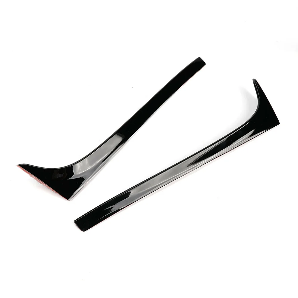 Alerón lateral de la ventana trasera del coche, accesorio negro brillante, ABS, 2 piezas, para VW Golf 7 MK7 2014-2018
