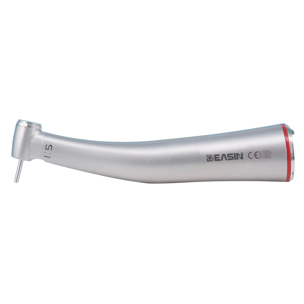 X95L MINI contraángulo Dental 1:5 pieza de mano de velocidad creciente contraángulo LED fibra óptica Quattro Spray anillos rojos