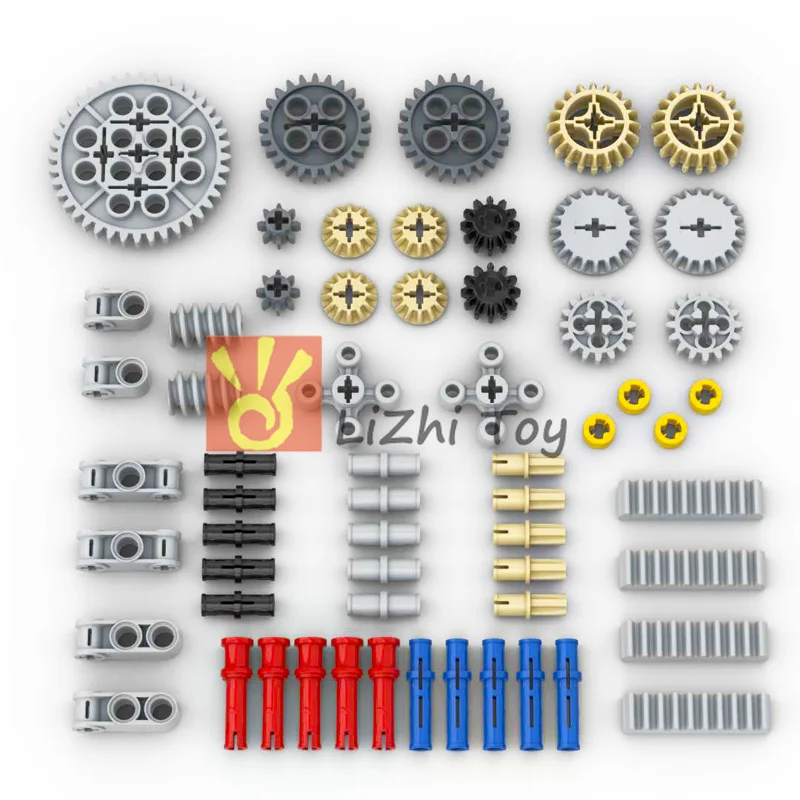 Piezas de alta tecnología, juego de pines de ejes cruzados, MOC Friends, ladrillos, accesorios de bloques de construcción, coche mecánico DIY, juguetes compatibles a granel