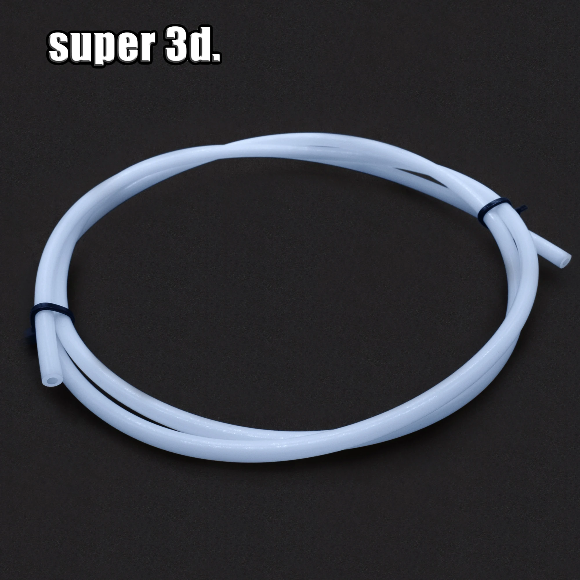 Tubo de PTFE de 1 metro para extrusora Bowden de impresora 3D, compatible con J-Head Hotend V5 V6, para filamento de 1.75mm/3mm, DI 2mm, DE 4mm
