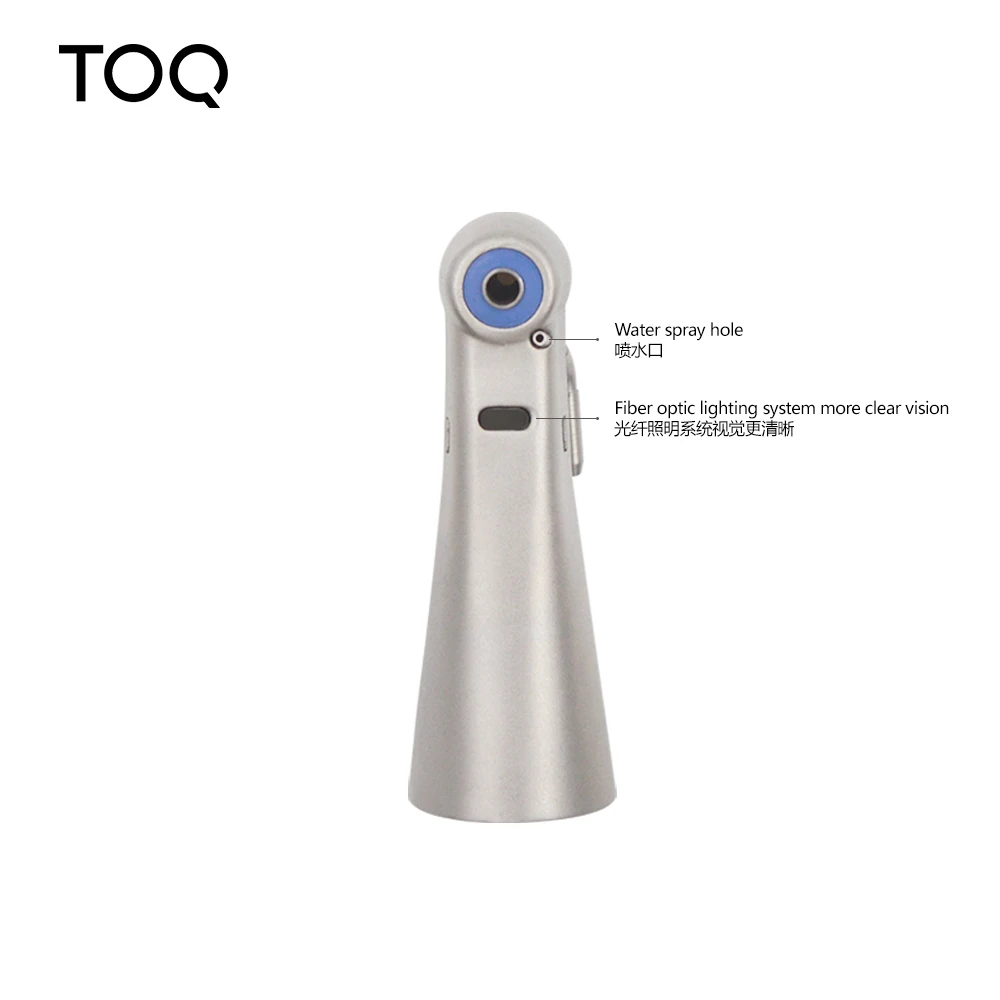 Pieza de mano contra-ángulo de reducción 20:1 con botón pulsador para implantes quirúrgicos SMAXSG20F, compatible con motor tipo E, con anillo rojo de aumento 1:5 y luz