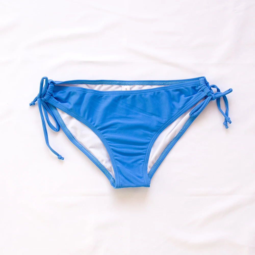 Bikini Básico con Banda Floral, Tanga Brasileña, Parte Inferior de Bikini para Mujer 2026, Traje de Baño Sexy, Parte Inferior de Traje de Baño para Mujer 171T