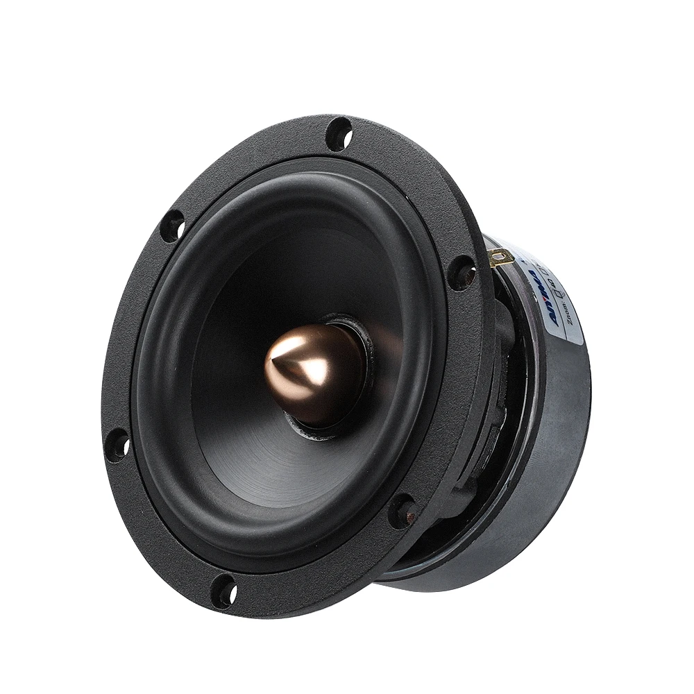 AIYIMA-altavoz de graves de rango medio para cine en casa, altavoz de graves de 4 pulgadas, 4, 8 Ohm, 50W, tipo bala de aluminio, Hifi, 1 unidad