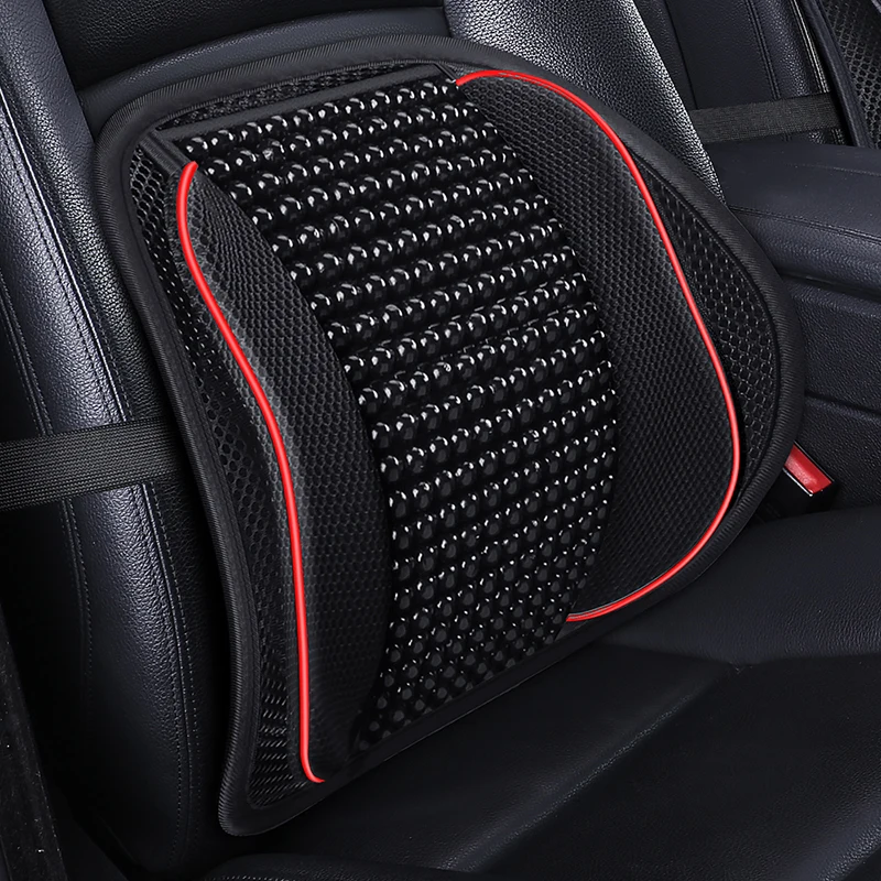 Soporte Lumbar Universal para silla de masaje, cojín de cintura de malla, cojín de ventilación para coche, oficina y hogar