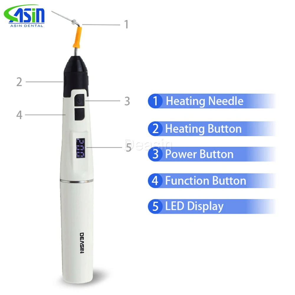 Nuevo sistema de obturación Dental Endo, pistola, pluma calentada, puntas de guuta de Percha, punta calefactora de relleno 3D inalámbrica, SY-FILL
