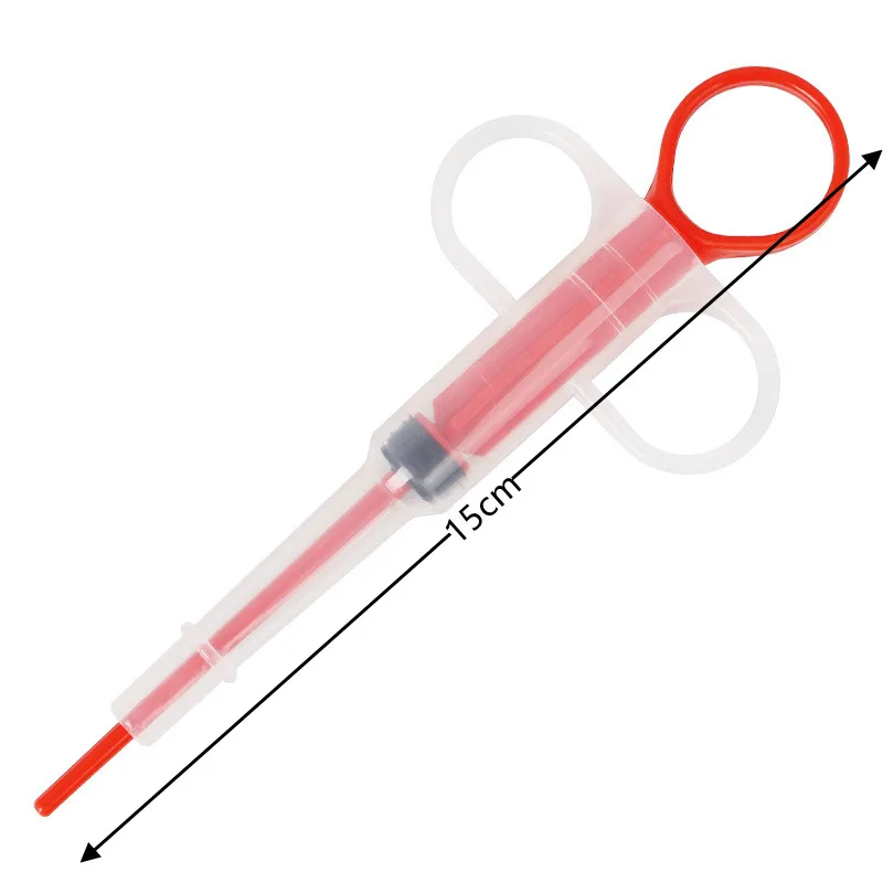 Jeringa para mascotas, alimentador de medicina para perros y gatos, tableta para píldoras, pistola, dispensador de empuje, agua, leche, Kit de alimentador para cachorros, 1 unidad
