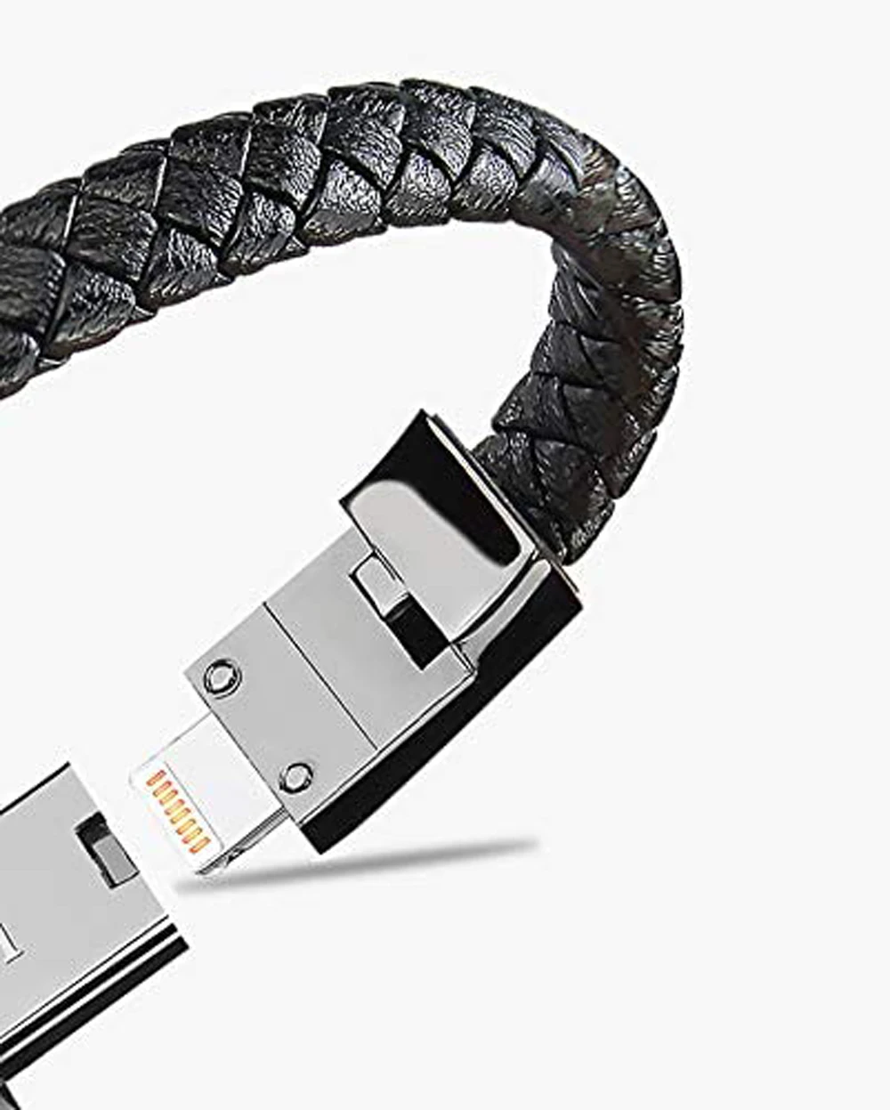 ILEPO pulsera Cable de carga USB al aire libre portátil de cuero Mini Micro USB C cargador Cable de datos para iPhone Samsung HUAWEI Xiaomi
