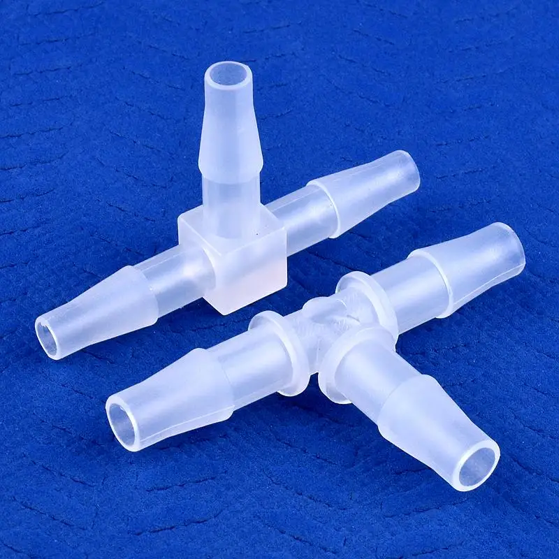 Conectores en t de plástico PP, junta de tubería de riego de jardín, adaptador de tanque de Acuario, manguera de bomba de aire, juntas de Pagoda, 200 ~ 1,6mm, O.D, 5 ~ 15,8 Uds.