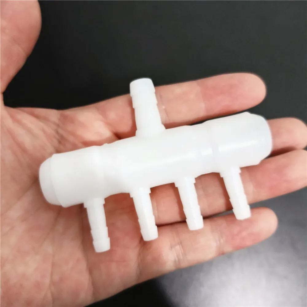 Tubo de plástico PE para acuario, tubo desviador, conector, bomba de aire de oxígeno, divisor de manguera, piezas de aireación de escape