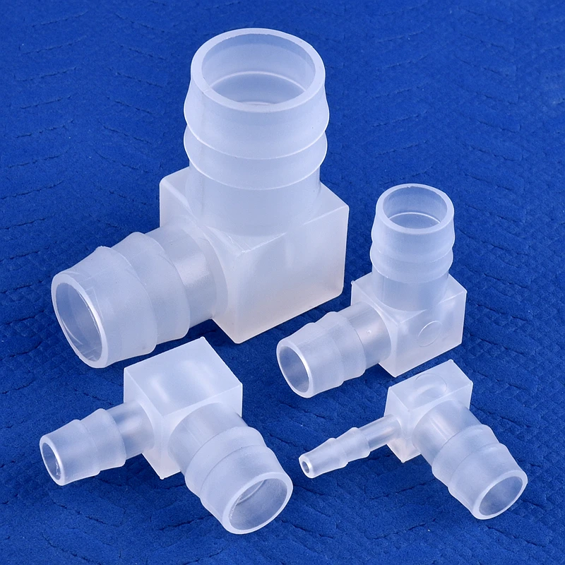 Conectores de codo reductor de PP, manguera de aireador de bomba de aire de tanque de Acuario, junta de Pagoda, accesorios de tubería de riego de jardín, 14 ~ 200mm, 5 ~ 3,2 Uds.