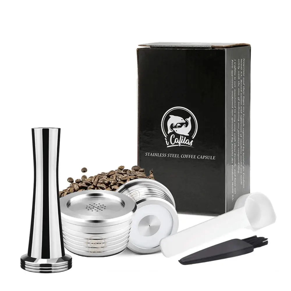 Cápsula reutilizable para máquina de café Delta Q NDIQ7323, filtros de café recargables de acero inoxidable, accesorios de café