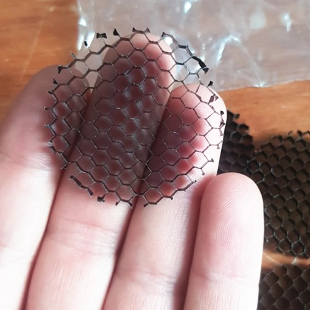 10 unidades/lote Cubierta de malla de nido de abeja redonda negra de aluminio para foco LED de luz suave, antideslumbrante y antirreflejo