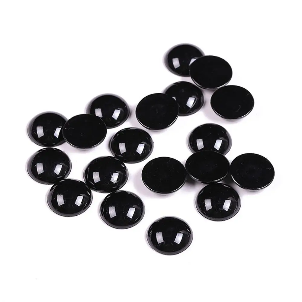 Ojos de seguridad de plástico negro para niños, 100 piezas, 3-12mm, para muñeca de oso, marioneta de Animal, manualidades, juguetes para niños, accesorios para ojos, envío gratis