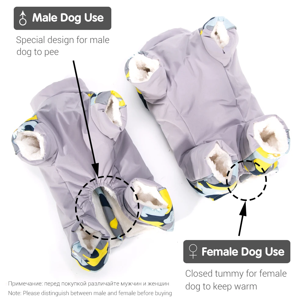 Ropa de invierno para perros, chaqueta impermeable para perros pequeños, traje de nieve reflectante Extra cálido para perros, vientre totalmente cubierto, uso para perros y niñas