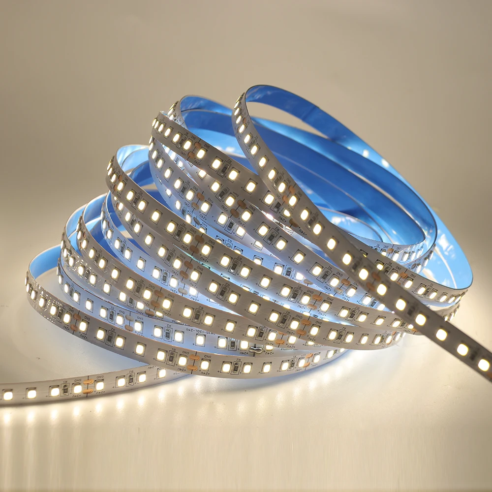 Tira de luces LED de 12V, 24V, 2835, 5m, 10m, 15m, 20m, cinta de luz 60/120/240/480 LED, blanco Natural/blanco cálido/blanco frío, decoración del hogar