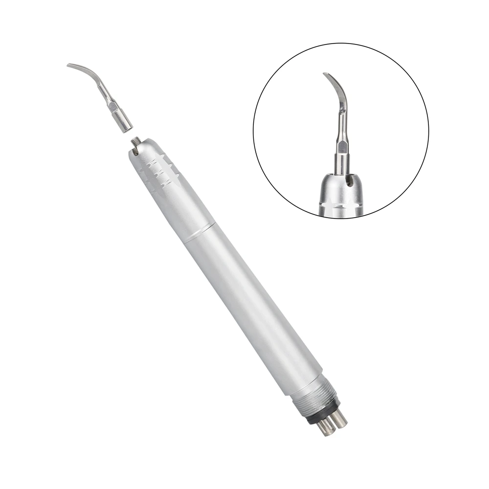 Escarificador de pulido de aire ultrasónico Dental con 3 puntas, 2/4 agujeros, mango de pieza de mano, limpiador de blanqueamiento Dental G1 P1, materiales de odontología
