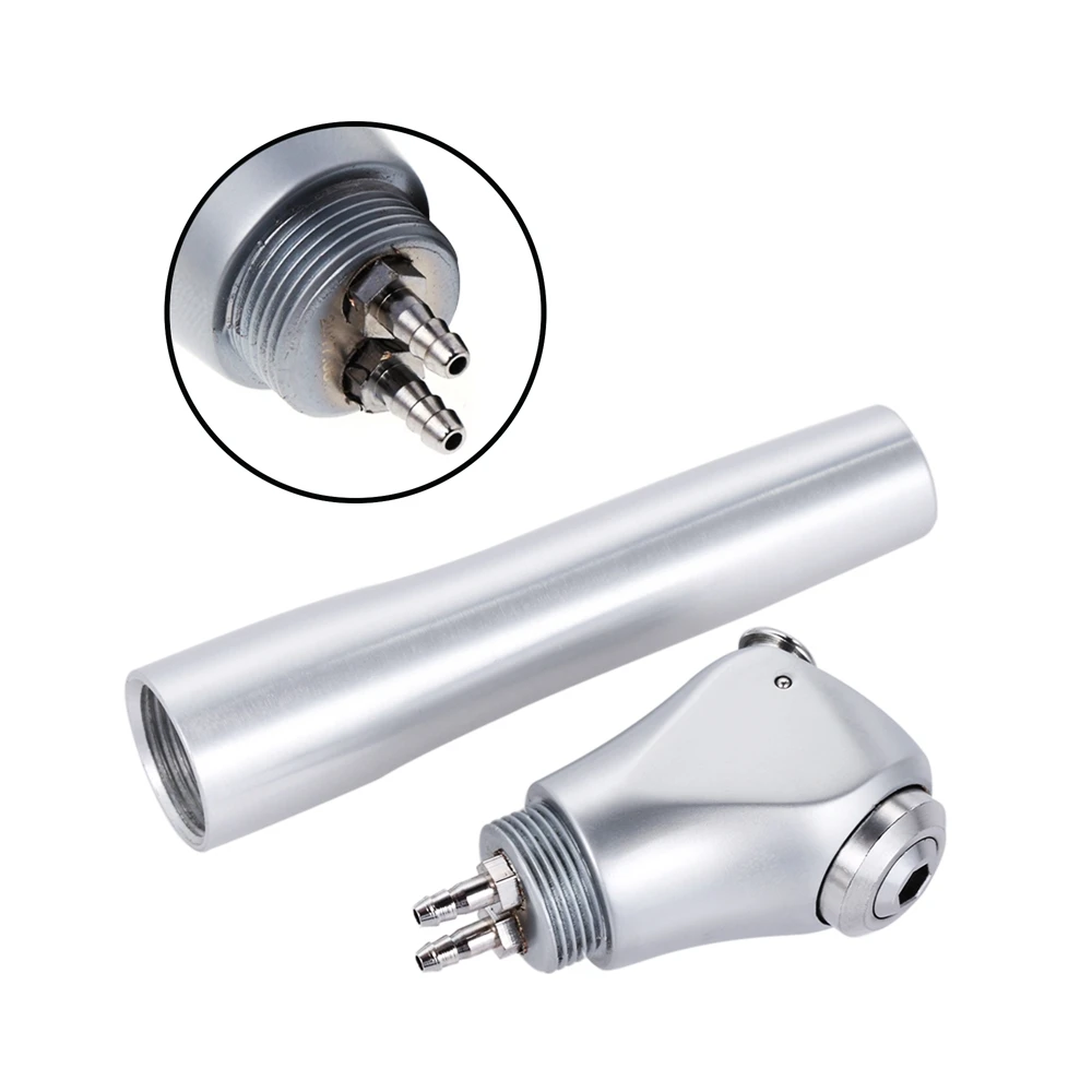 Jeringa Dental de Triple vía JUMTOP con 2 boquillas, carcasa de aleación de aluminio, pieza de mano para pulverización de aire y agua