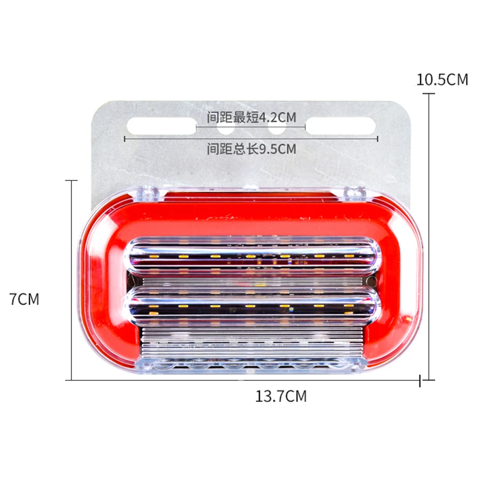 10 Uds luces de liquidación de remolque 24V luces LED de marcador para camiones iluminación luces laterales de furgoneta rojo blanco ámbar azul verde