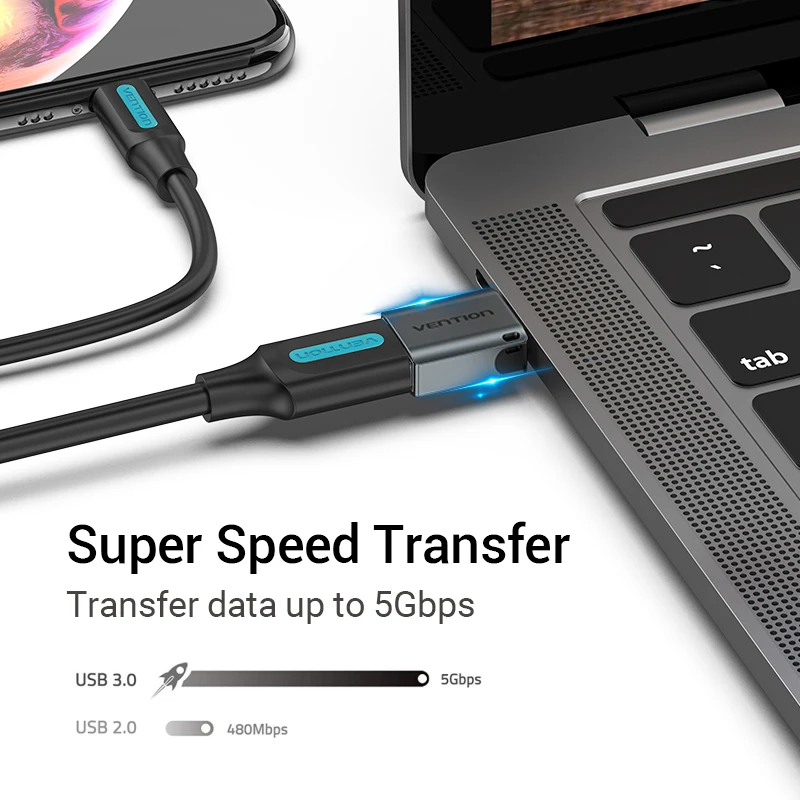 Vention-Adaptador USB tipo C macho a USB 3,0 2,0 hembra, Cable OTG para Macbook Pro, Huawei Mate 30, Samsung S10