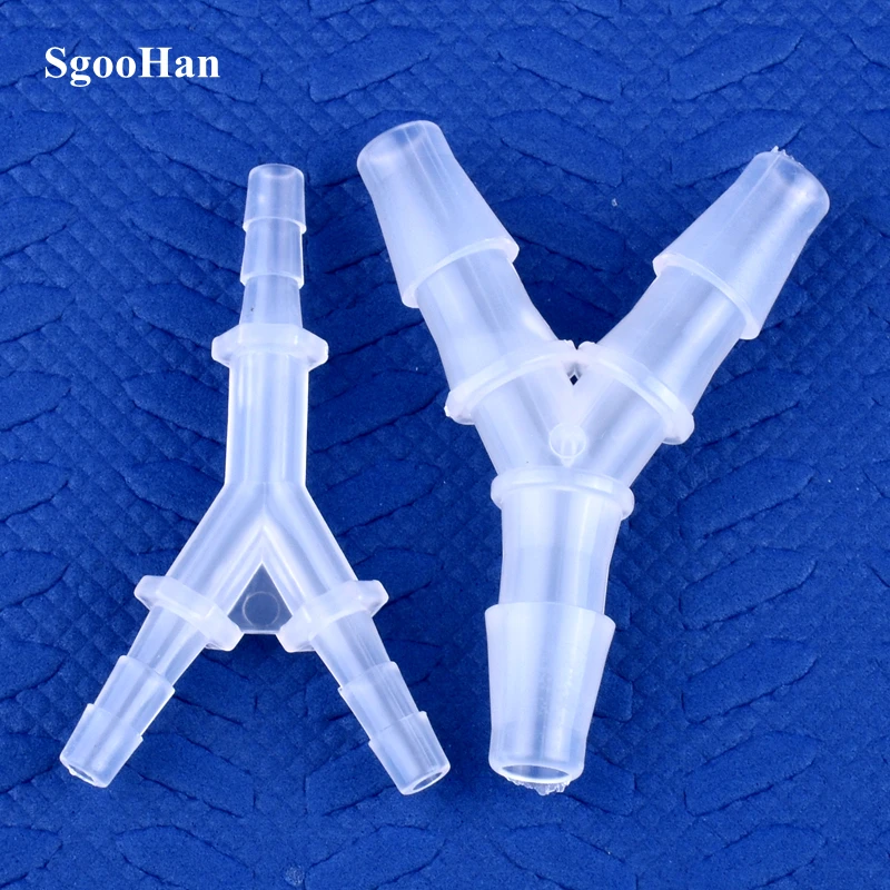 Conectores en T estilo Y de PP para tanque de Acuario, manguera de aireador de bomba de aire, sistema de riego de juntas, accesorios de tubería de agua, 5 ~ 200 piezas, 2,4 ~ 12,7mm