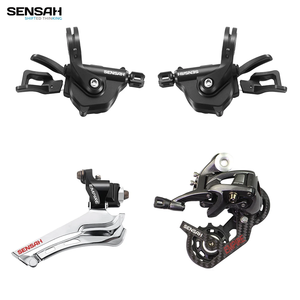 SENSAH-Grupo de carretera 22s de 2x11 velocidades, palanca de cambios de mango plano + desviadores traseros + desviadores delanteros Force RIVAL 5800, R7000 UT 105