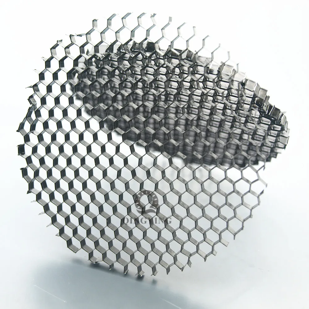 10 unidades/lote Cubierta de malla de nido de abeja redonda negra de aluminio para foco LED de luz suave, antideslumbrante y antirreflejo