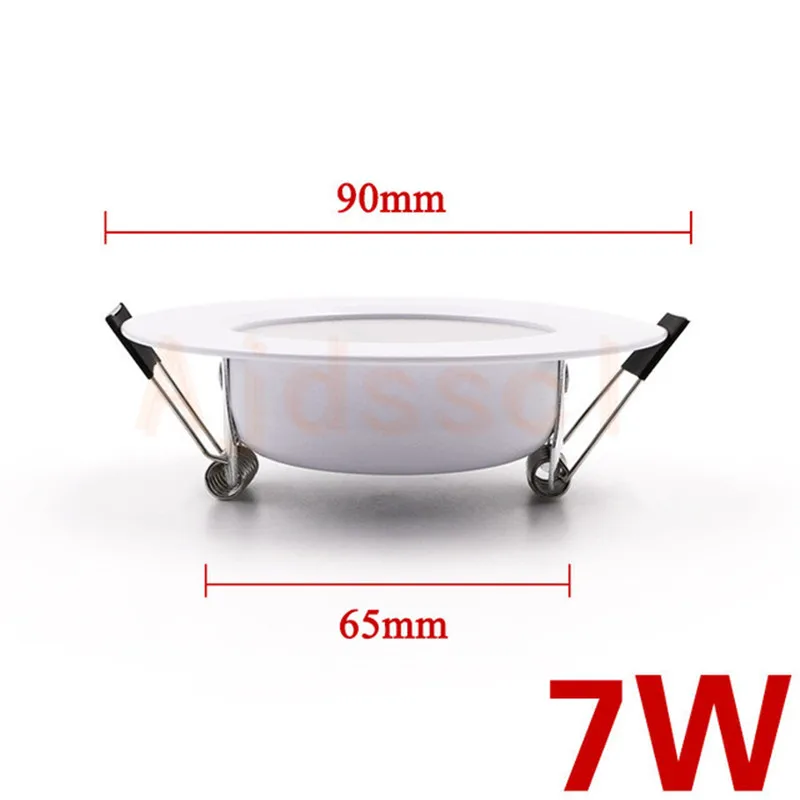 Downlight LED 220V Regulable, Tres Colores, 5W 7W 9W 12W 15W, Lámpara LED Empotrada de Techo, Luz Blanca Fría y Cálida