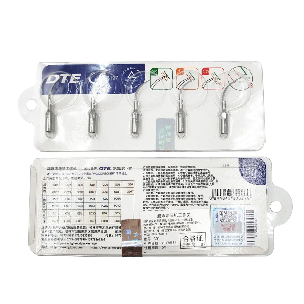 10 Uds. Puntas Perio de escalado Dental para Satelec DTE NS * escalador ultrasónico pieza de mano blanqueamiento Dental