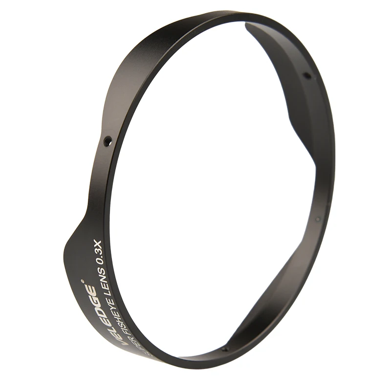 Adaptador de lente VELEDGE Ultra ojo de pez 37MM/43MM 0.3X HD adaptador de lente ancha ojo de pez con capucha solo para cámaras de vídeo videocámaras