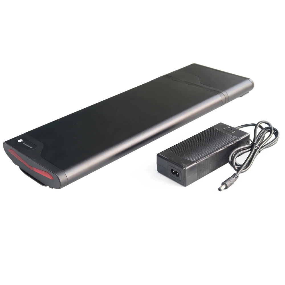 Batería Ultrafina de 24V 36Ah para Bicicleta Eléctrica, Portaequipajes Trasero, Batería para Bicicleta Eléctrica de 36V 8Ah 10Ah 24V 10Ah + Cargador