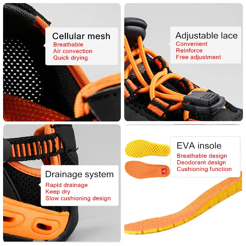 HUMTTO zapatos de senderismo para hombre y mujer, zapatillas de Trekking al aire libre, escalada, deporte, caminar, sandalias de playa de agua, Verano