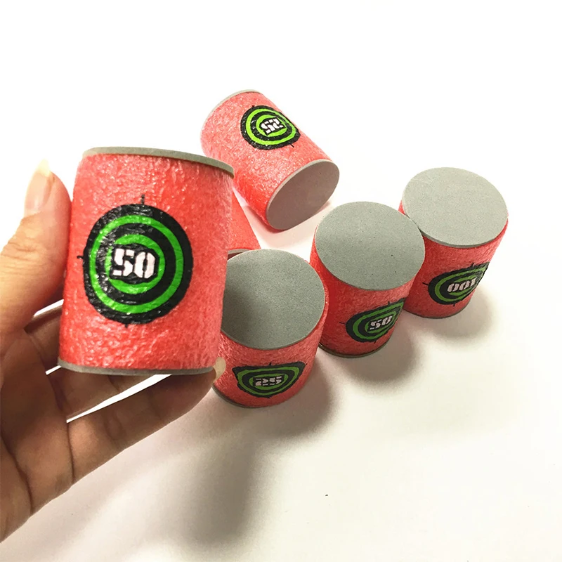 7,2 cm 100 Uds para balas blandas Nerf dardos cabeza redonda recarga esponja dardos niños pistola de juguete balas para NERF n-strike Blasters