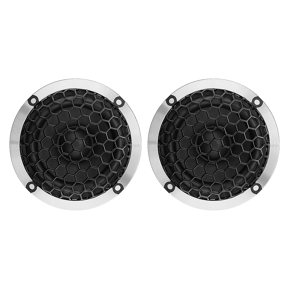 AIYIMA 2 Altavoces de Rango Medio de 3 Pulgadas, 4 Ohmios, 15W, con Cono de Lana y Marco de Aluminio, para Coche y Cine en Casa