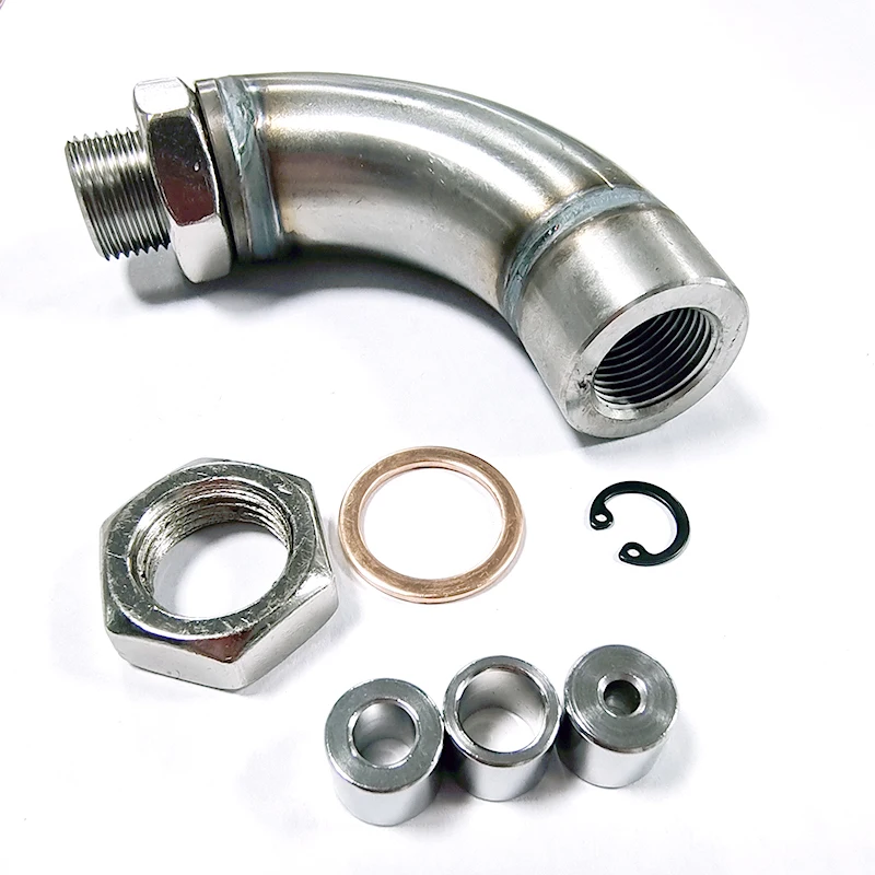 Convertidor catalítico de escape de acero inoxidable M18X1.5 j-style, Sensor de oxígeno O2, defoulador, ajuste limitador