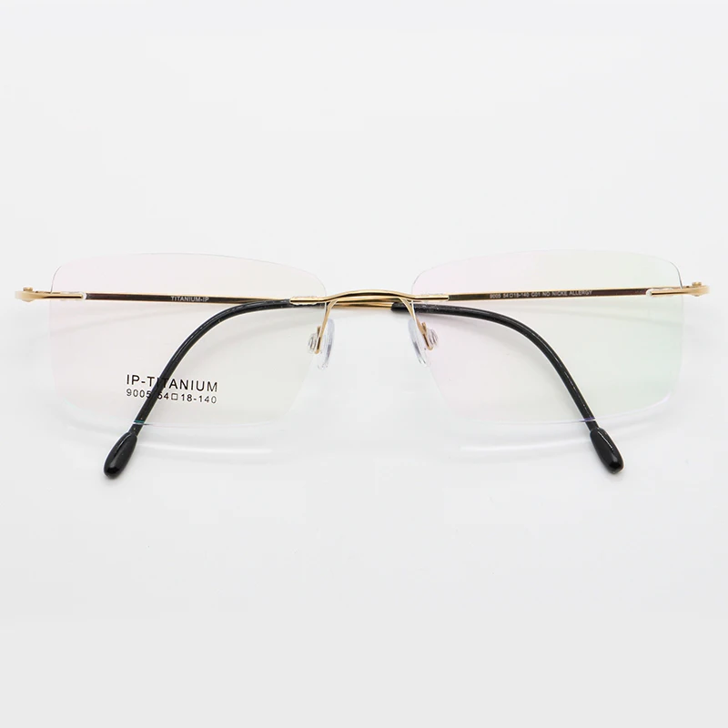 BCLEAR, montura de gafas graduadas sin montura para hombres, montura de gafas ópticas para miopía, gafas coreanas de gama alta de marca lujosa transparente para hombres