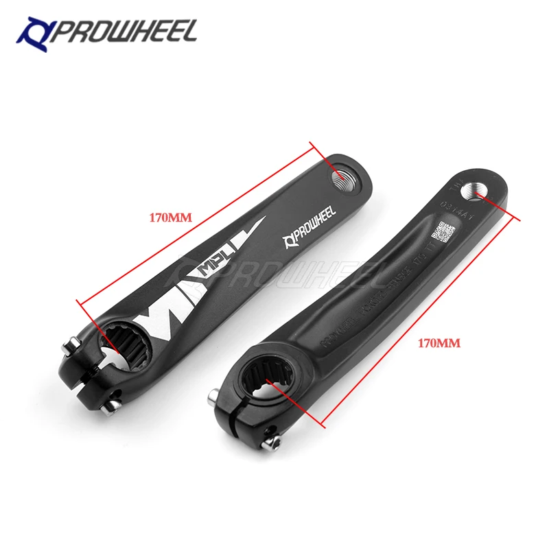 PROWHEEL-platos y bielas para bicicleta de montaña, 6/7/8/9/10/11 velocidades, manivela de 170mm, 22-30-40T, 24-32-42T, 26-36T, 28-38T