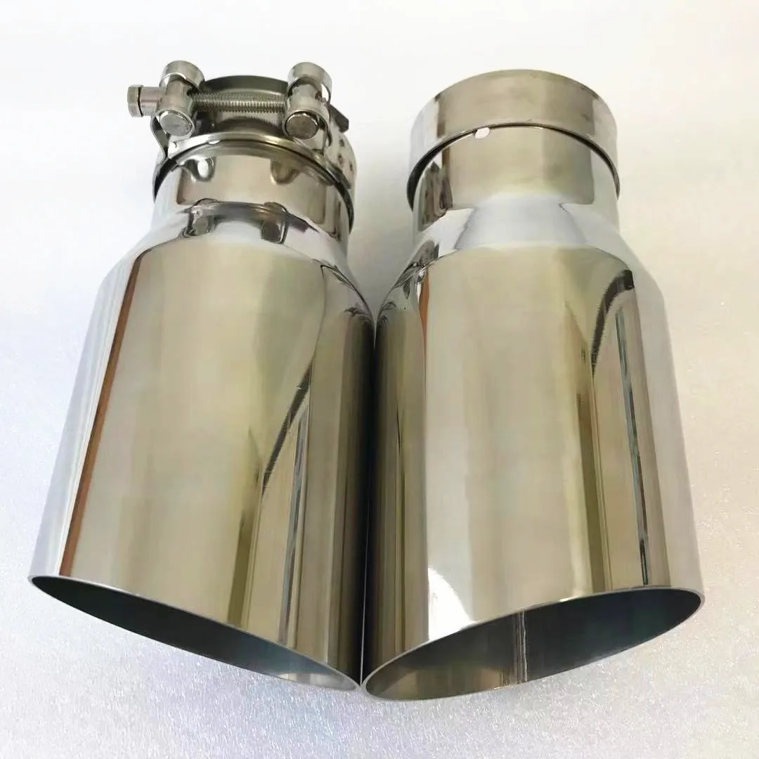 1 Pieza de Silenciador Universal para Tubo de Escape de Automóvil, de Acero Inoxidable 304, Accesorio para Modificación de Automóviles