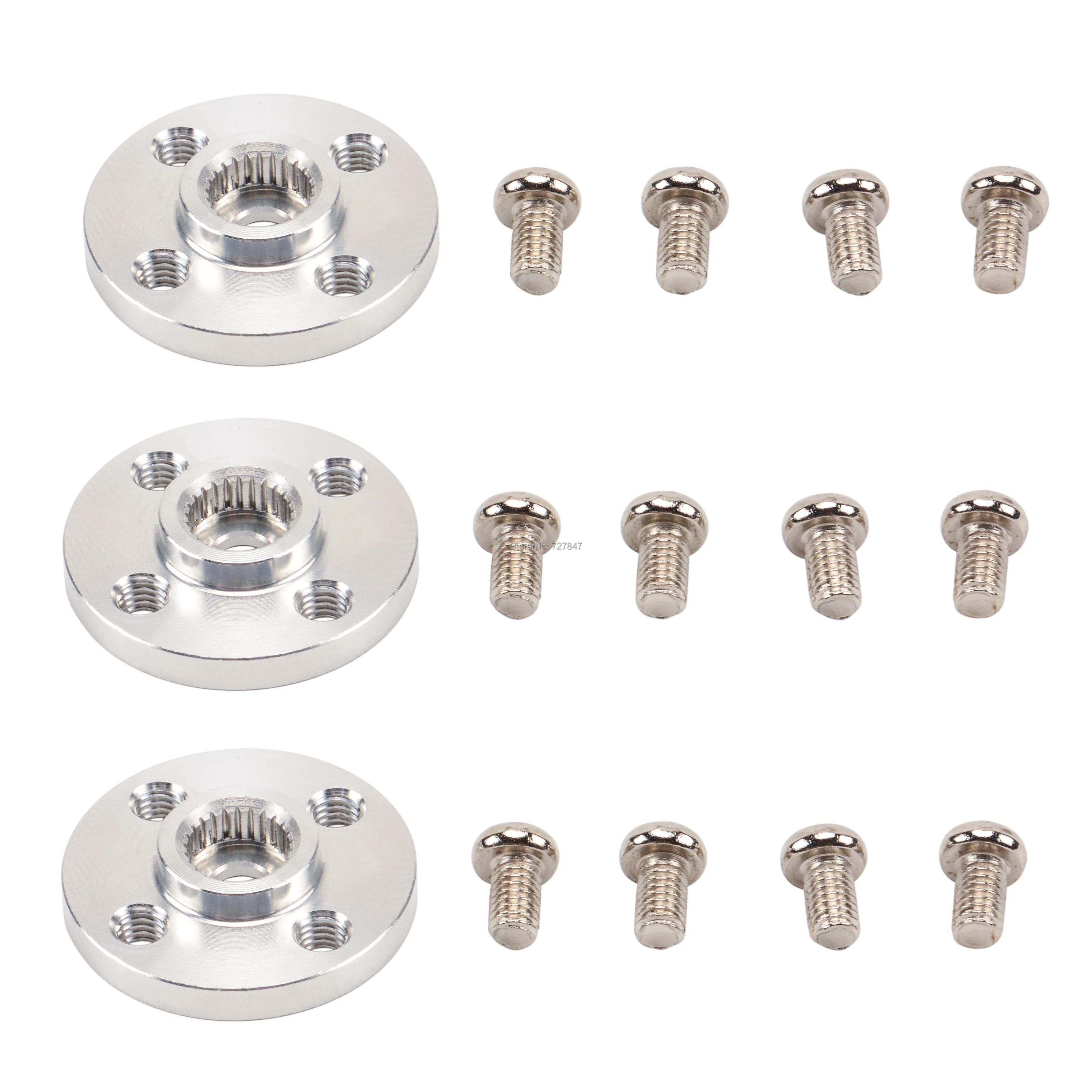 5 uds/10 Uds lote de Metal de aluminio 25T Servo brazo tipo redondo disco Matal cuernos para MG995 MG996R MG945 MG995 MG946 Rc Servos ACE Robot
